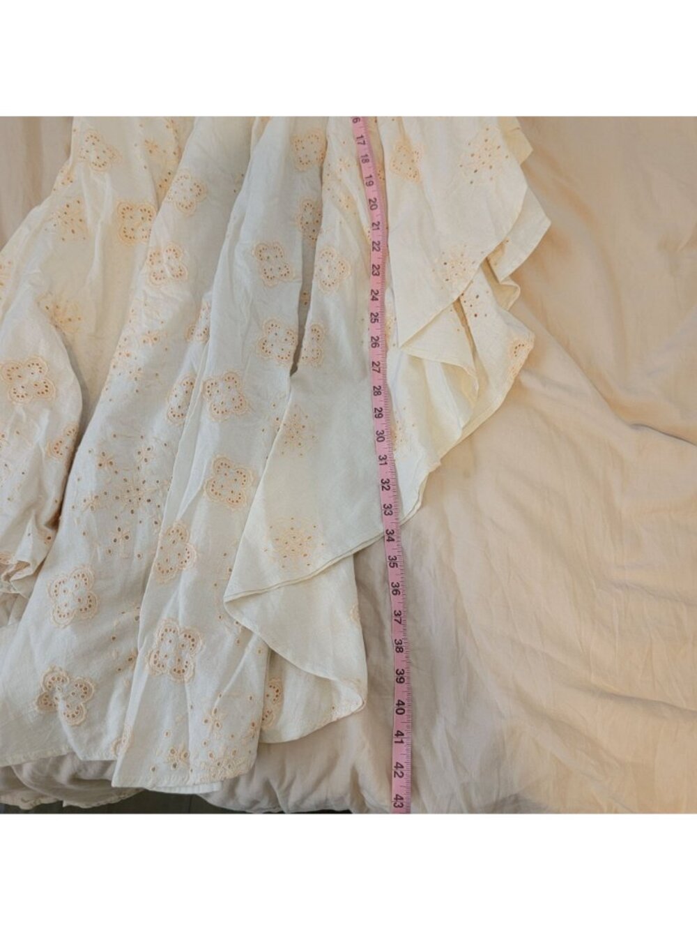 Free People Doily Maxi Skirt Boho Chic Lace Cottagecore Hippie Festival Womens M - Picture 5 of 7